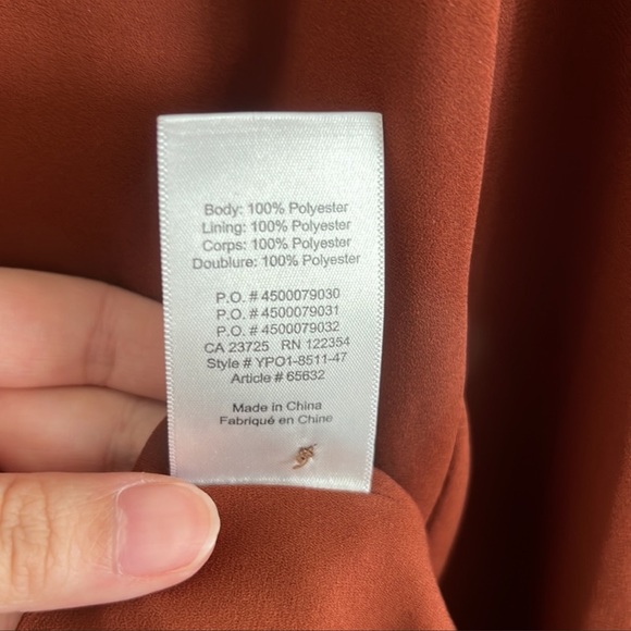 Aritzia Babaton Dafford Dress - Rust (XS) - Picture 8 of 11